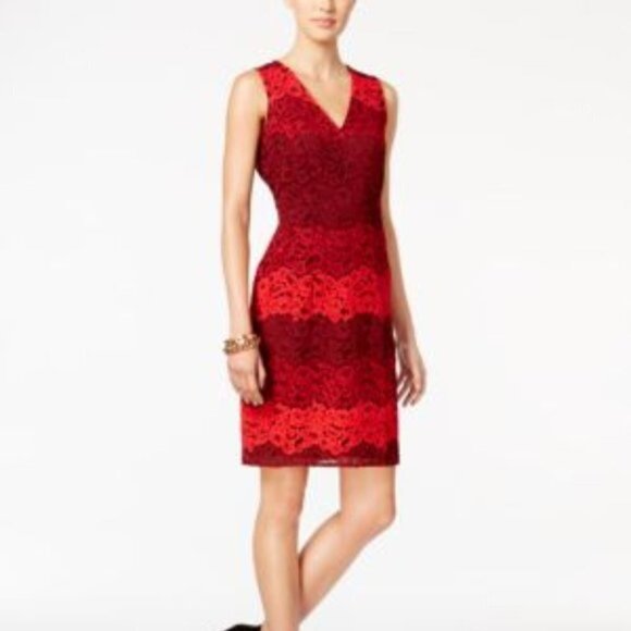Tommy Hilfiger Womens Ombre Floral Lace Cocktail Dress NEW NWT 4 - Picture 1 of 10